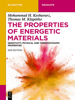 cover image of The Properties of Energetic Materials